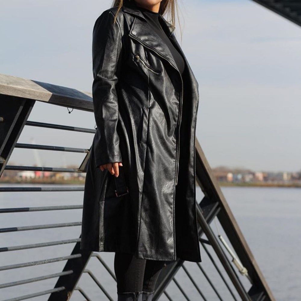 Moto Trench Jacket - Picture 2 of 6
